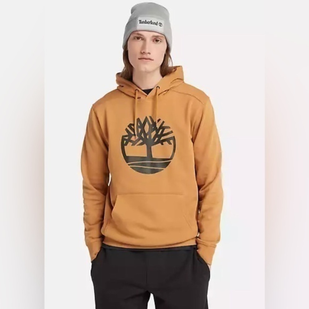 Timberland Mustard, yellow hoodie, sweatshirt, size medium, 10/12